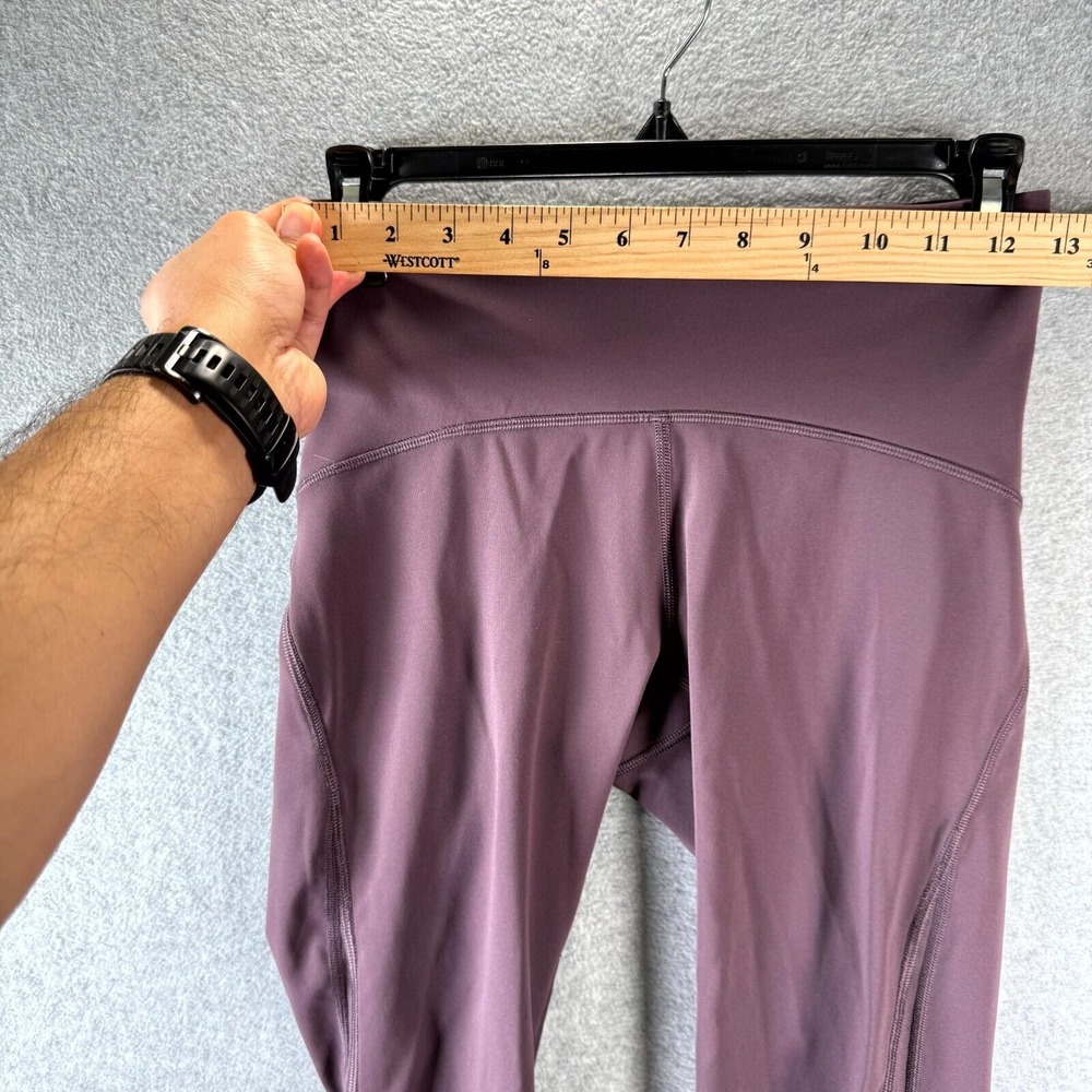 Lululemon Train Times Crop 17" Leggings Women's 6 Black Currant Full-On Luxtreme - Picture 5 of 10